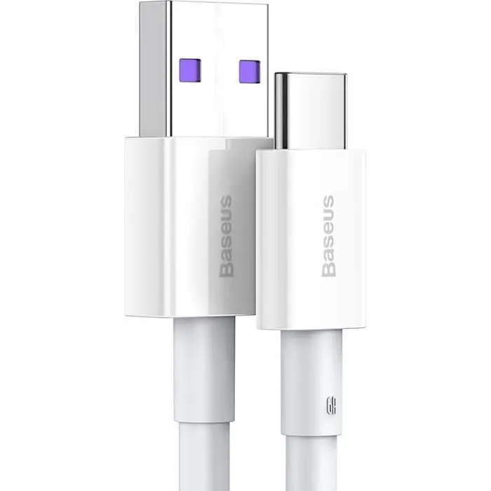Кабель Baseus USB2.0AM-Type-C M, 1 м,(20V/3A), (66W) Superior Series Білий (CATYS-02) - фото 2