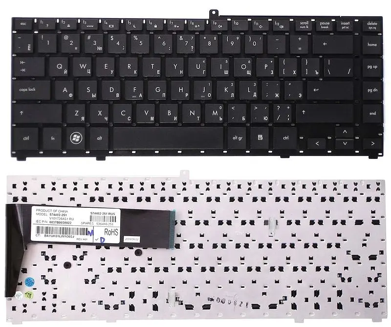 Клавіатура для ноутбука HP ProBook 4410S, 4411S, 4413S, 4415S, 4416S Black, (No Frame) - фото 3