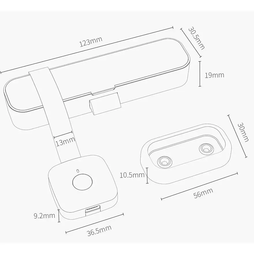 Розумний меблевий замок Yeelock Fingerprint Drawer Cabinet Lock (ZNGS06YSB) [59028] - фото 4