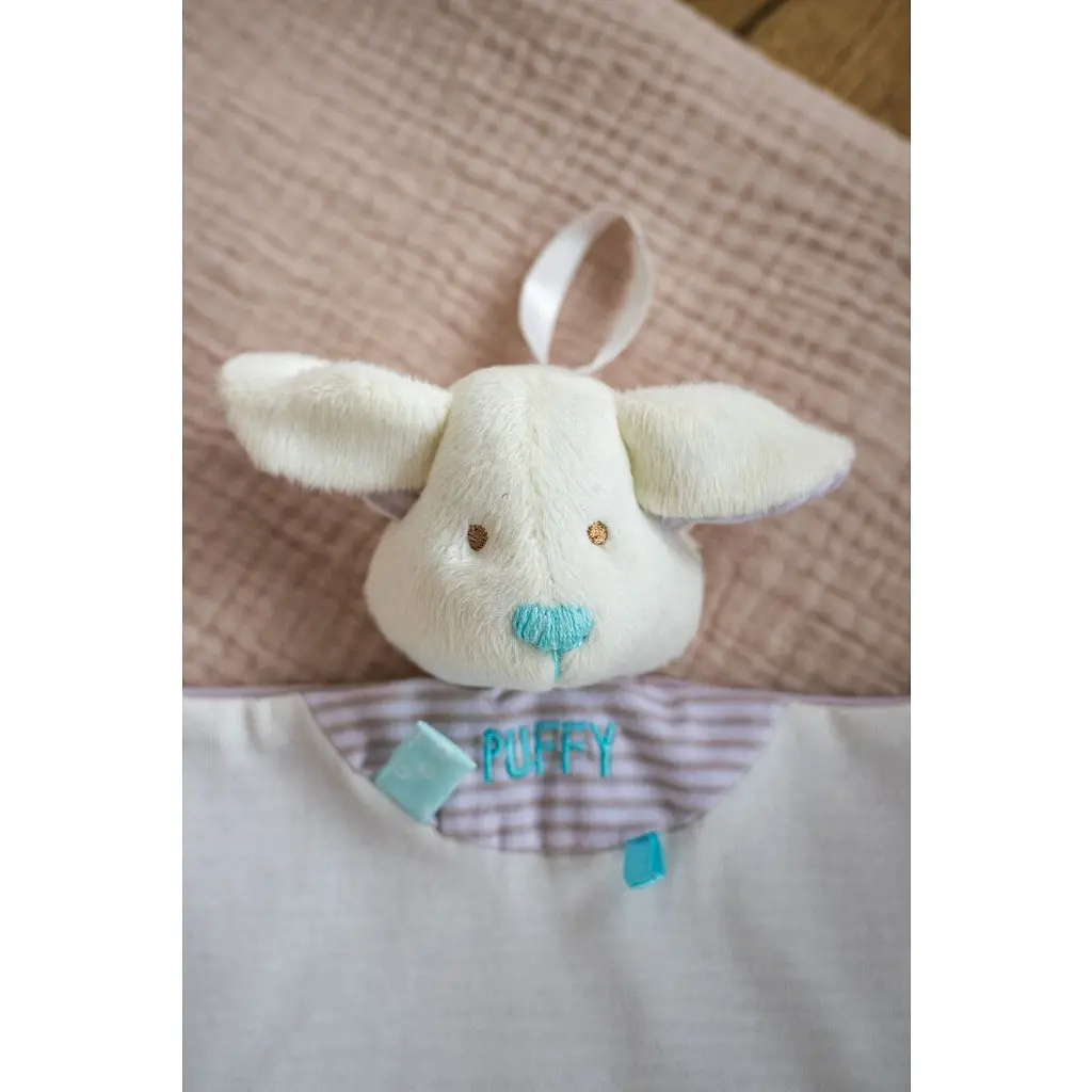 М'яка іграшка-комфортер Elfiki Ельфик Пуффі білий з блакитним (ІГ-0105) - фото 4