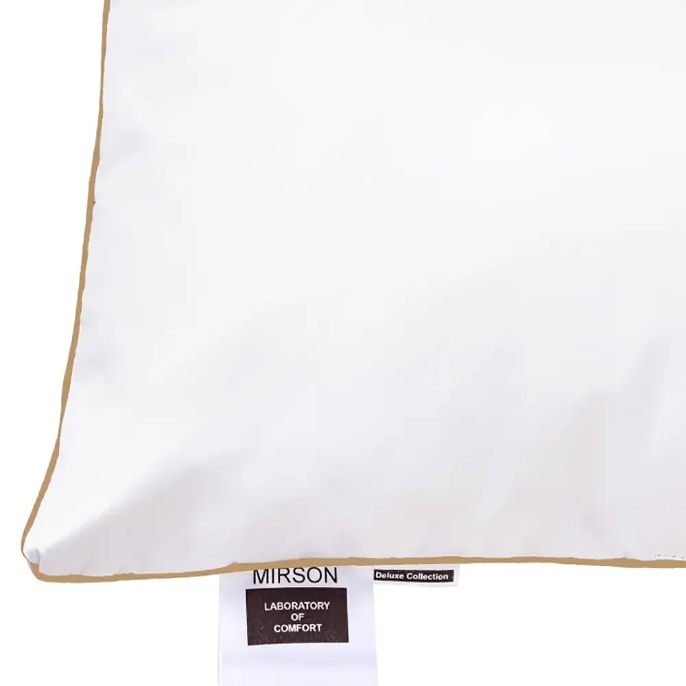 Подушка пуховая MirSon Raffaello White 201 средняя 70х70 см (2200000060587) - фото 5