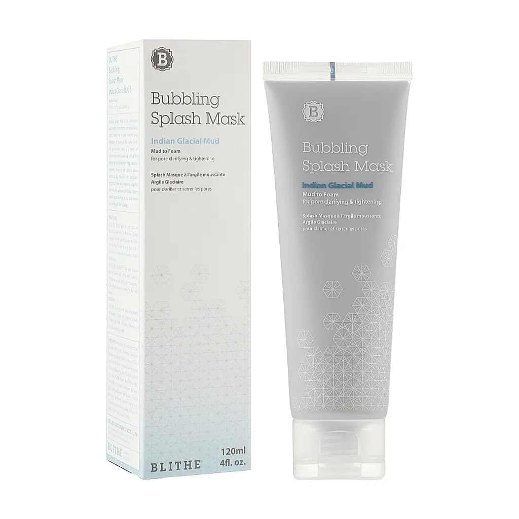 Маска для обличчя Blithe Bubbling Splash Mask Indian Glacial Mud 120 мл (8809501660353) - фото 2