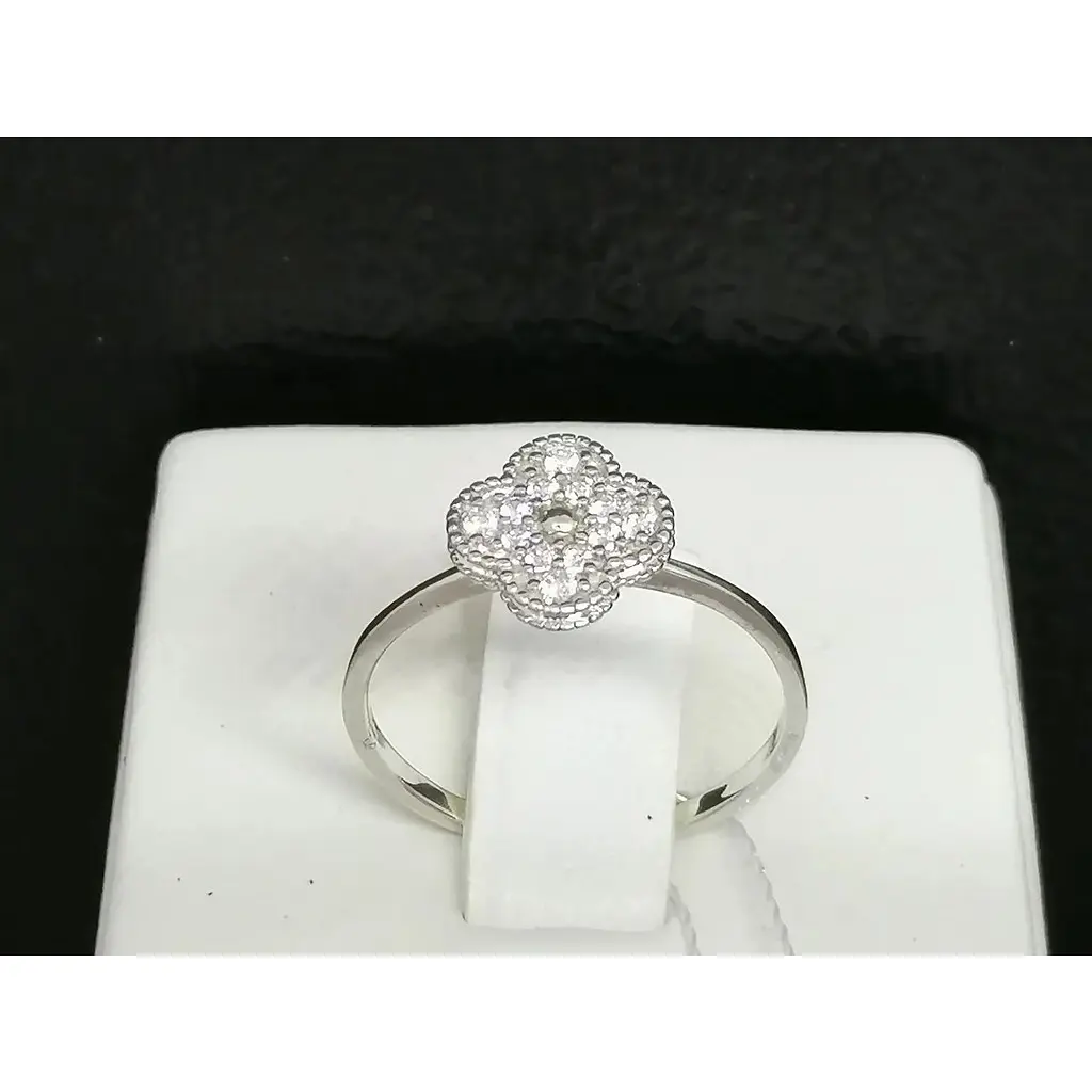 Срібне кільце Імперія золота з фіанітами. КВ1138С 16,5 - фото 4