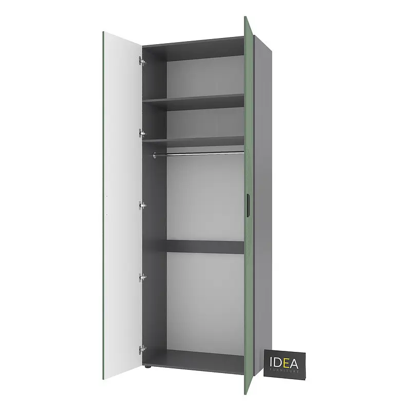 Шафа для одягу з однією штангою С-8.3 Антрацит/Камуфляж Idea - фото 4