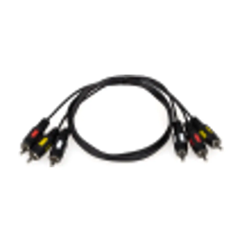 Кабель мультимедийный 3xRCA M to 3xRCA M 0.8m Atcom (10808) - фото 2