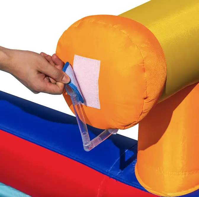 Надувний Аквапарк Costway Slide 6-в-1 з гіркою для скелелазіння (без вентилятора) - фото 6