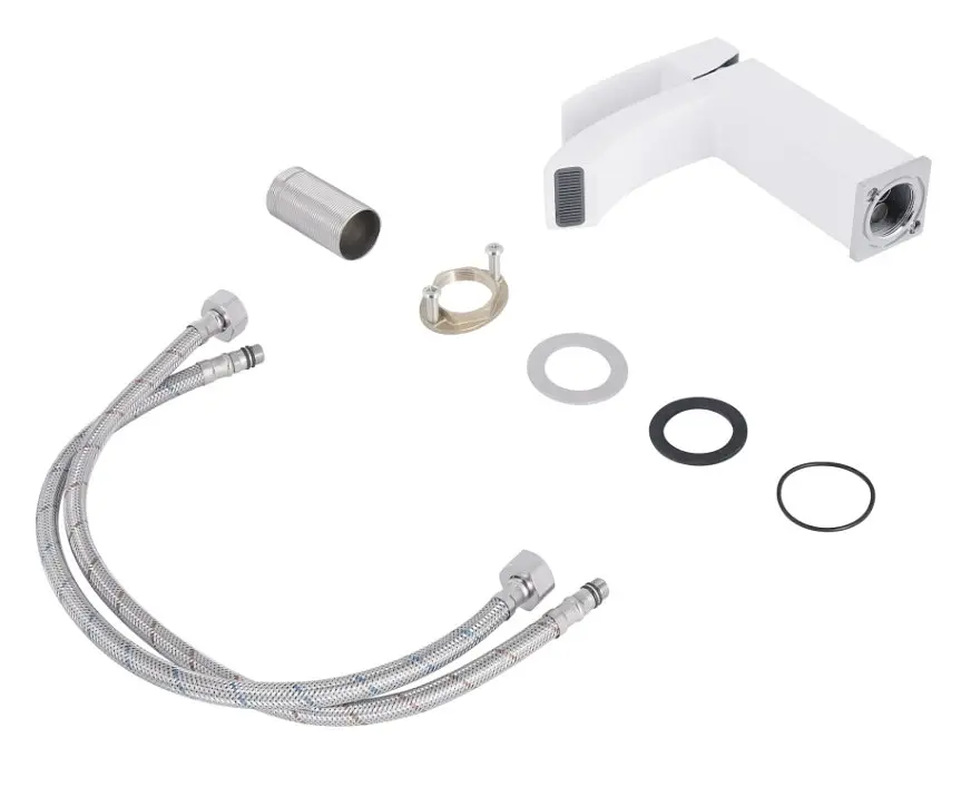 Смеситель для раковины Qtap Swan Cascada, Chrome/White (k35) QTSWA270CRW45568 - фото 3