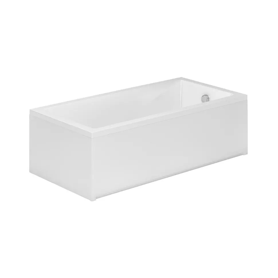 Ванна акрилова Radaway Mirella 140x70 з ніжками та сифоном, біла (WA1-48-140x070) - фото 2