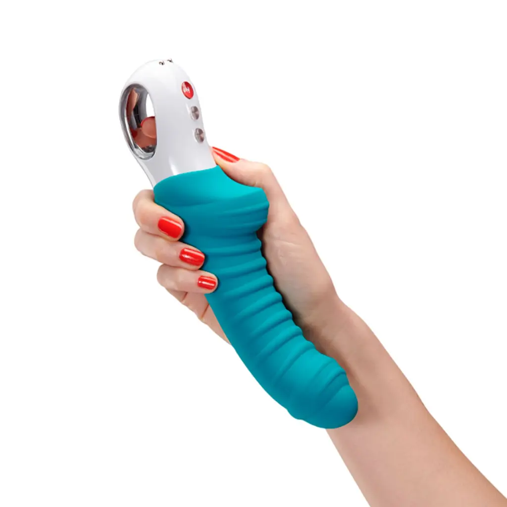 Вібратор для точки G Fun Factory TIGER petrol, ребристий, підходить для анальної стимуляції - фото 6