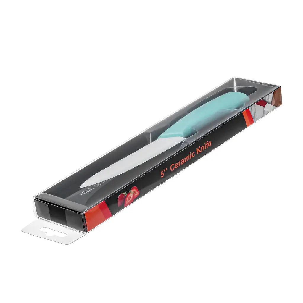 Керамічний ніж для овочів і фруктів 24 см Сірий 88150 - фото 7