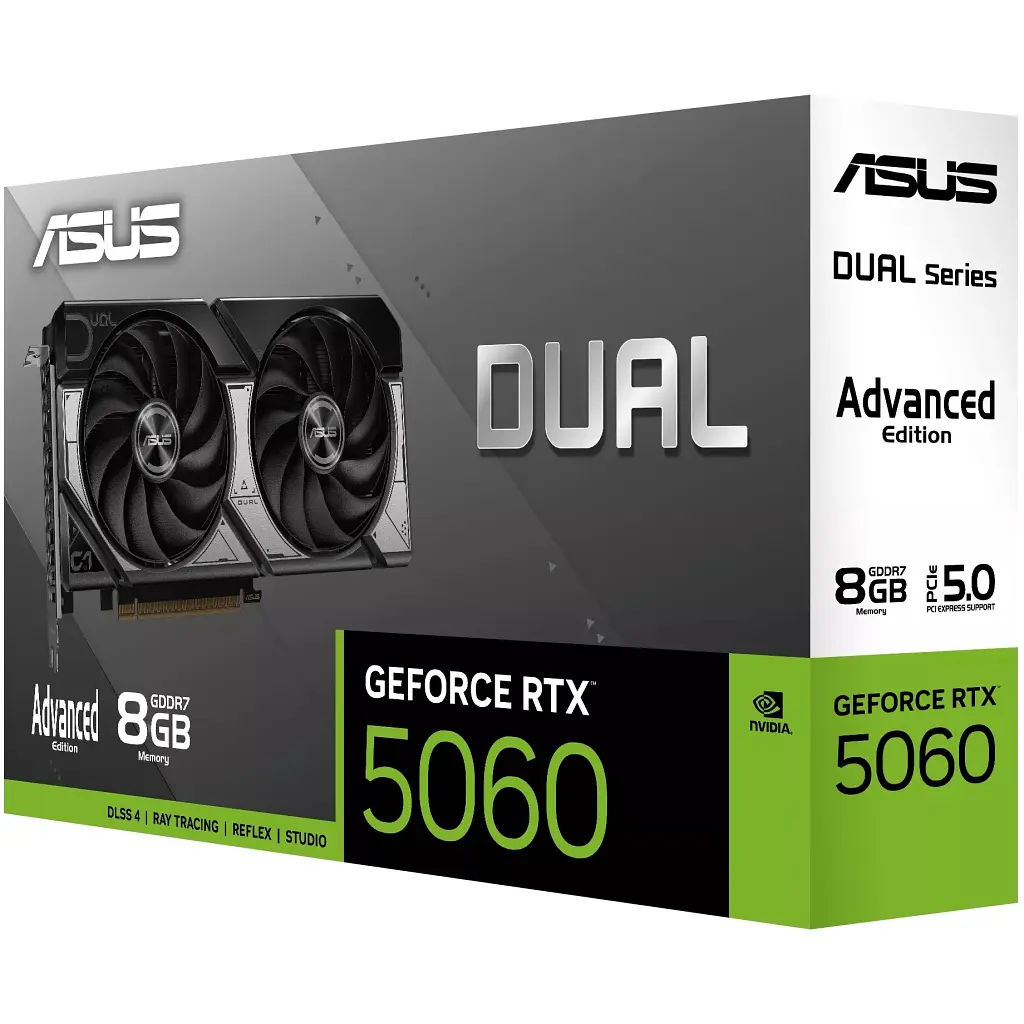 Відеокарта ASUS GeForce RTX5060 8Gb DUAL OC ADVANCED (DUAL-RTX5060-O8G-A) - фото 9