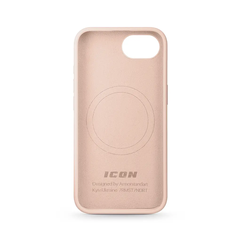 Силиконовый чехол с MagSafe для Apple iPhone 16e/17e, ICON2 MagCase, пудровый, противоударный, панель с мягкой подкладкой, защита всего корпуса, поддержка беспроводной зарядки, совместим с защитными стеклами и пленками, ArmorStandart (ARM83969) - фото 2