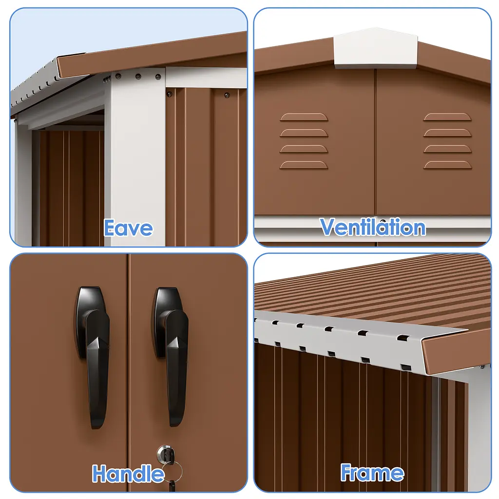 Госпблок-сарай металевий NEXT-дрівник. 200х240х180см. - фото 6