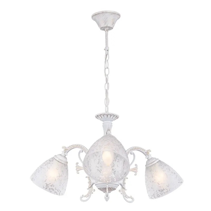 Люстра подвесная Brille классическая E27 60W WH (BKL-486S/3) - фото 5