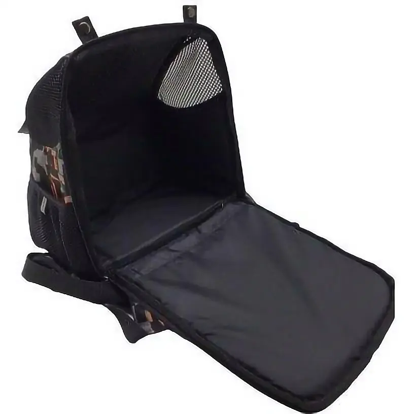 Рюкзак-переноска Matys Гросс №0, мозаїка, 16х26х30 см, чорний - фото 4