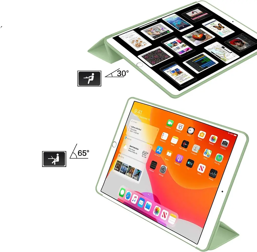 Чохол-книжка BeCover Tri Fold Soft TPU Silicone для Apple iPad Air (4/5) 2020/2022 10.9 Зелений (711131) - фото 5