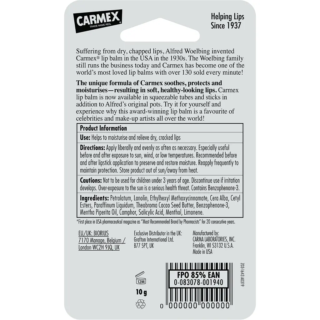 Бальзам для губ Carmex зі смаком м'яти 10 г - фото 3