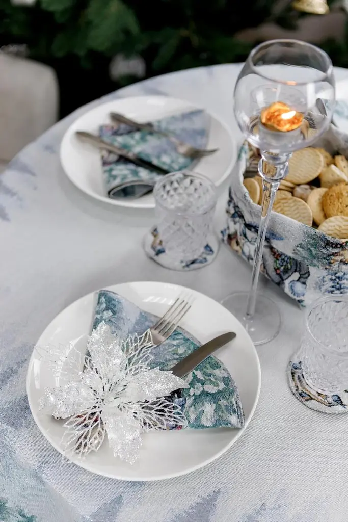 Скатертина Прованс гобеленова Казкові гноми 180 см (38459) - фото 9