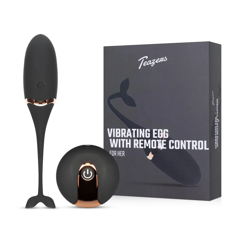 Віброяйце Teazers Luxurious Vibrating Egg, 16 см (чорний) - фото 11
