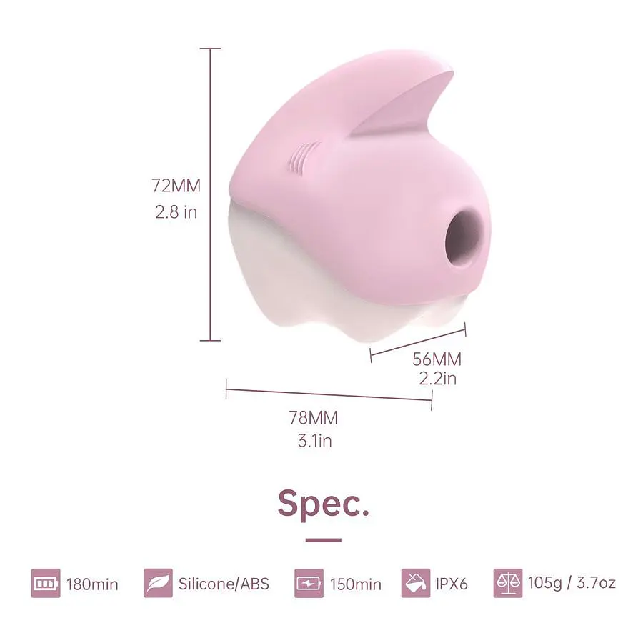 Вакуумний кліторальний стимулятор Magic Motion Unicorn Pink Magic Motion SO9601 97305 - фото 6