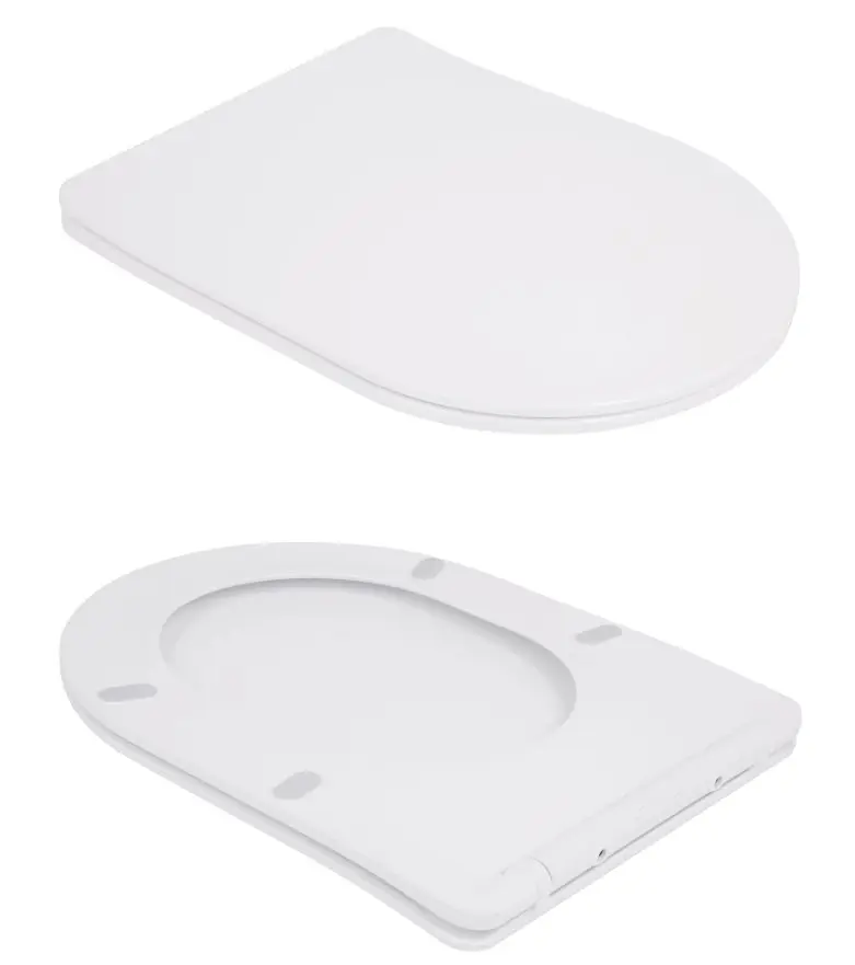 Унітаз підлоговий Qtap Robin Ultra Quiet з сидінням Slim Duroplast/ Soft-close/ Quick Release QT13226089AW - фото 7