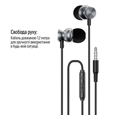 Наушники ColorWay 3.5 mm Wired Earphone UrbanBeat Black (CW-WD03BK) - фото 8