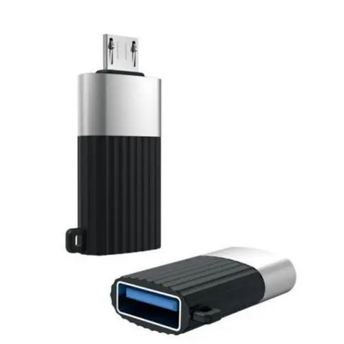Конектор XO NB149-G USB 2.0 to Micro Чорний - фото 3