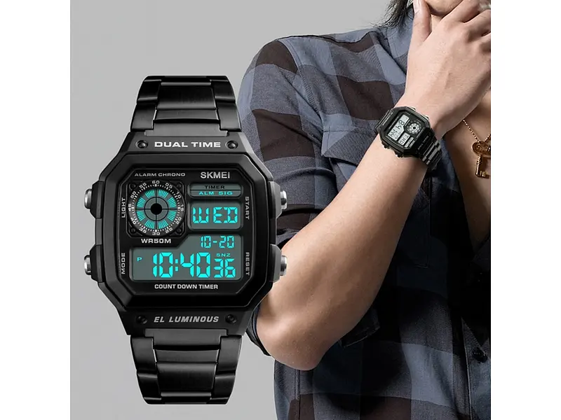 Годинник наручний 1335BK Black. Skmei acs0030806 - фото 5