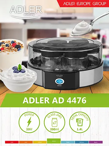 Йогуртниця Adler AD 4476 - фото 9