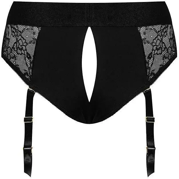 Мереживні труси для страпона з підв'язками для панчіх Strap-On-Me Diva Harness S - фото 3