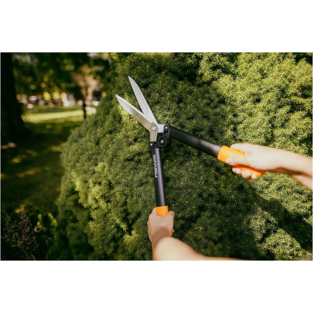Ножиці для живої огорожі Fiskars PowerLever HS52 (1001564) - фото 4