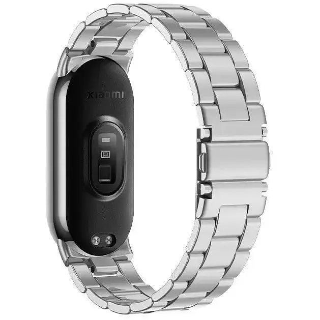Фитнес-браслет Xiaomi Smart Band 9 Titan Gray + металлический ремешок Type C Silver - фото 8