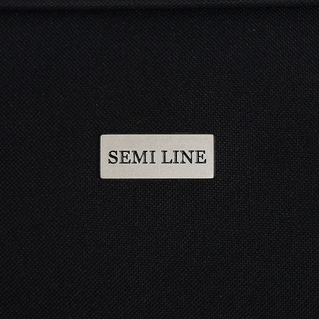 Валіза Semi Line 28 дюймів на 2 колесах поліестер 600D захищені колеса +2 кишені об'єм 75 л чорний - фото 8