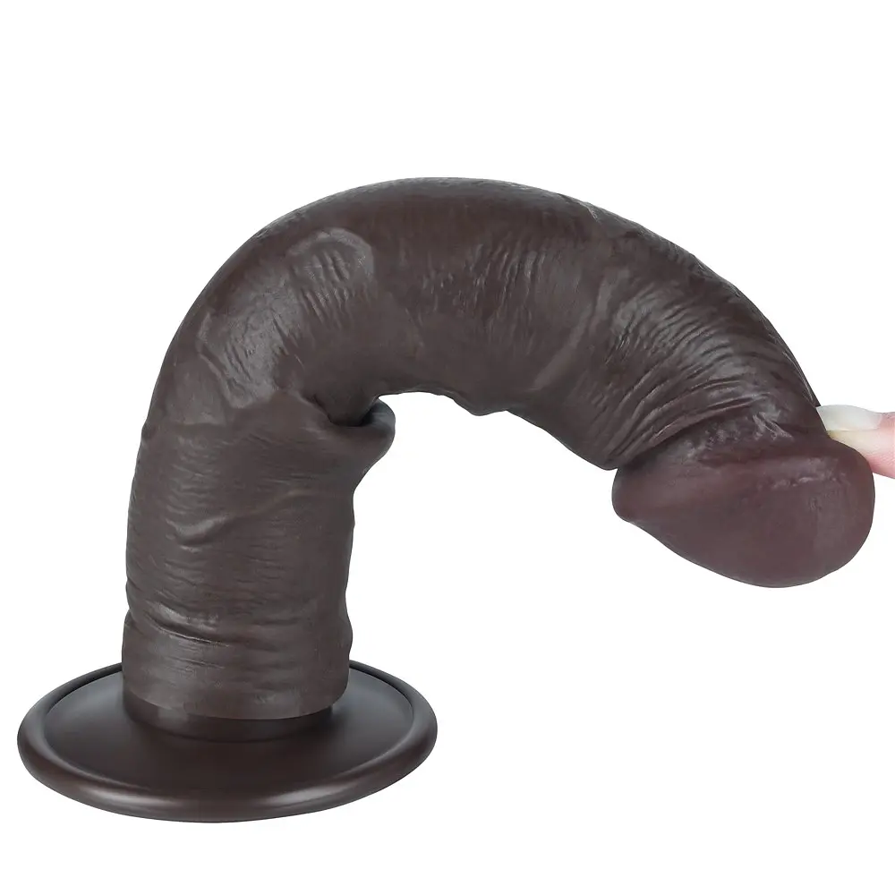 Фаллоимитатор с присоской Lovetoy Sliding-skin Dong 20 см черный - фото 12