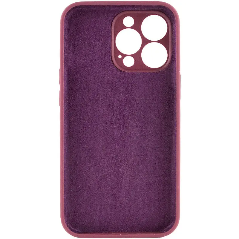 Чохол Silk Full Camera Protective (AA) NO LOGO для Apple iPhone 16 Pro (6.3") Бордовий / Plum - фото 2
