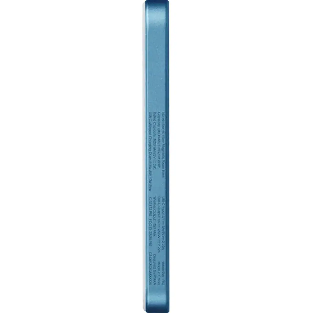 Зовнішній акумулятор Pitaka Aramid Fiber Magnetic 5000mAh 20W Lucid Blue (PBQ2507) [161465] - фото 4