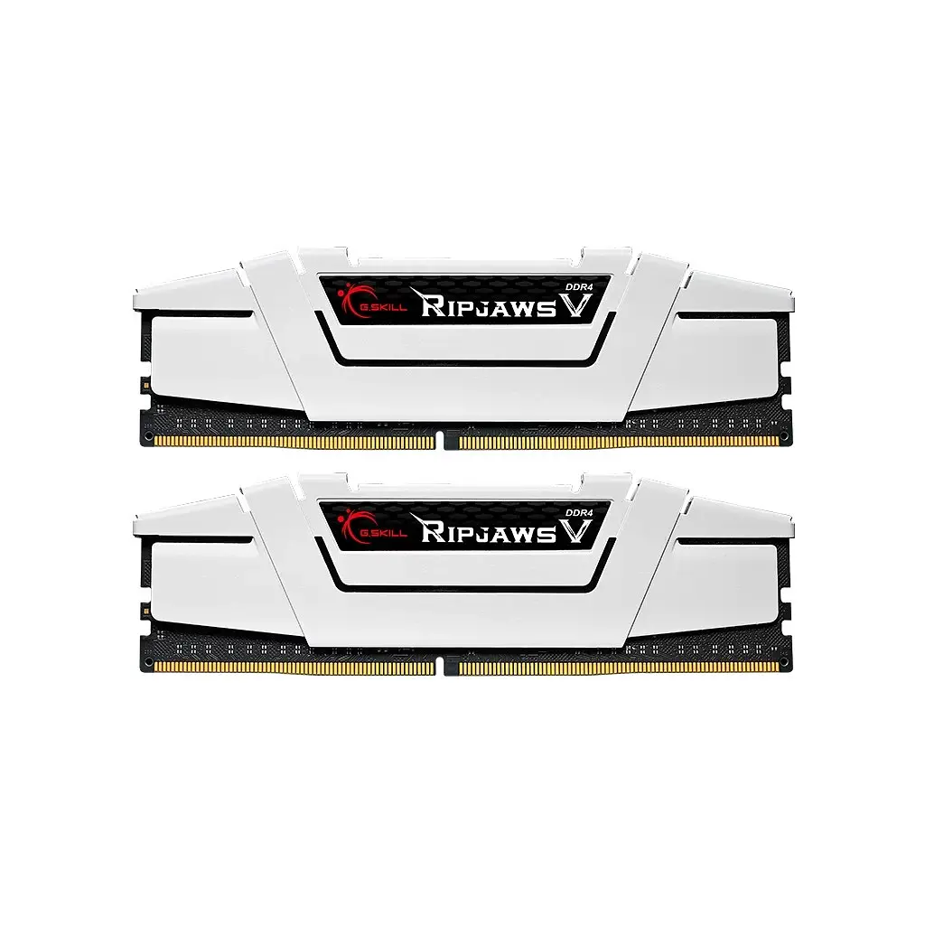 Модуль пам'яті для комп'ютера DDR4 32GB (2x16G) 3600 MHz RipjawsV White G.Skill (F4-3600C18D-32GVW)
