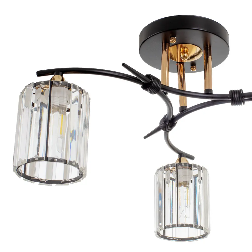 Люстра потолочная Brille в спальню E27 60W BK (LK-705S/3) - фото 3