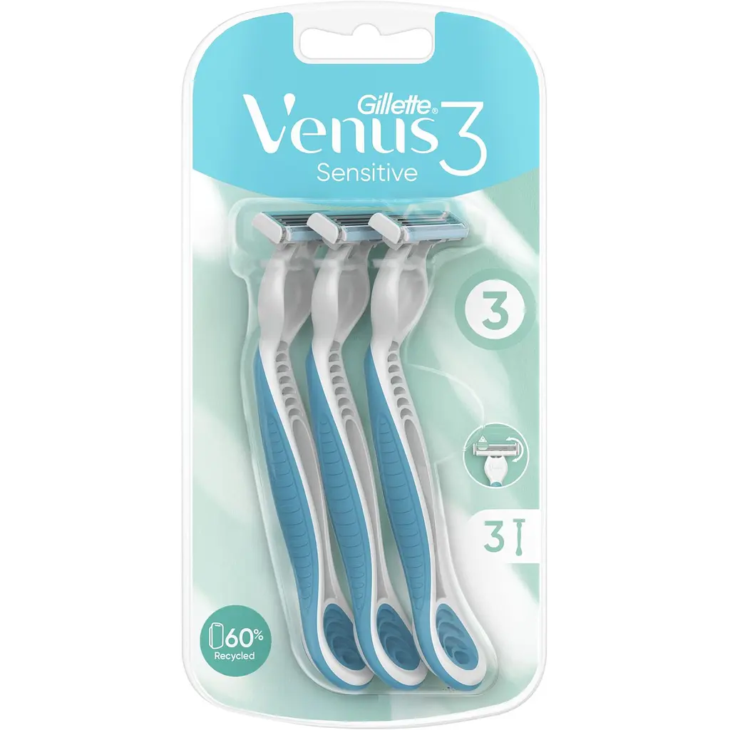 Станки для гоління одноразові Gillette Venus Sensitive 3 шт. - фото 2