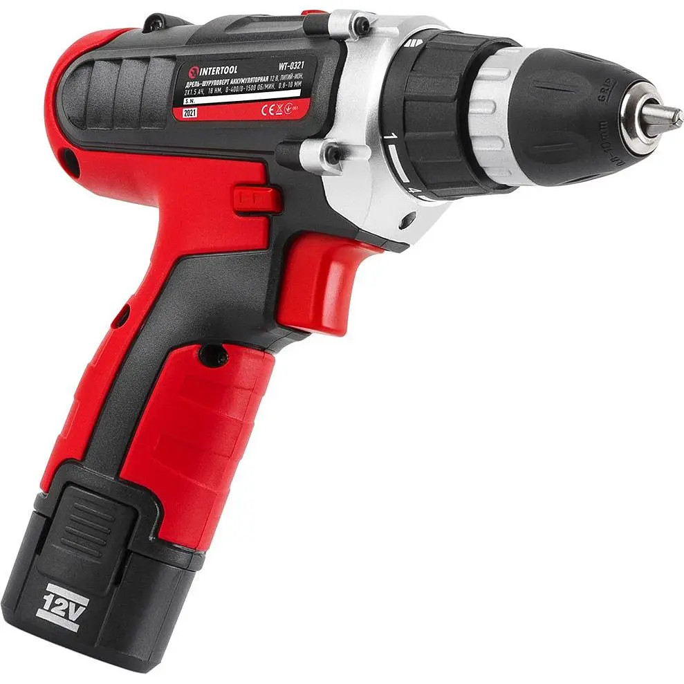 Дриль-шуруповерт Intertool WT-0321 12V 2x1.5Ah [89143] - фото 5