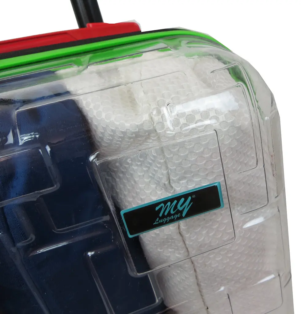 Прозора мала пластикова валіза + комплект органайзерів 42L My Luggage 55х34х25 см sum0026756 - фото 8