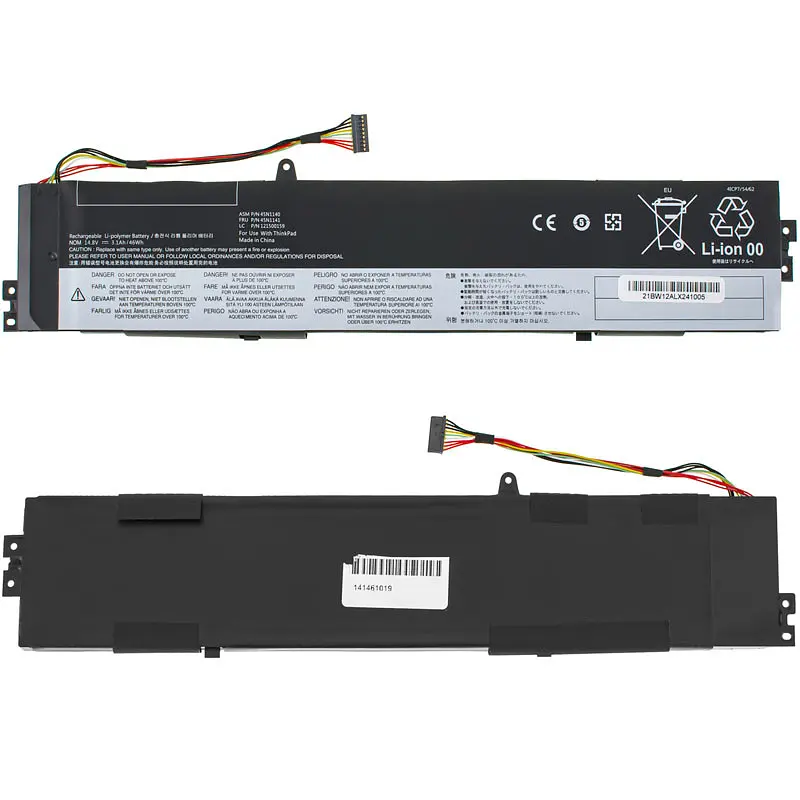 Батарея для ноутбука Lenovo 45N1140 (ThinkPad: S431 S440) 14.8V 3100mAh 46Wh Чорний - фото 2