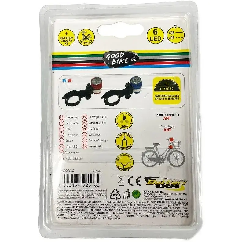 Ліхтарик на батарейках світлодіодний Good Bike Ant 6 LED синій (92316B-IS) - фото 9