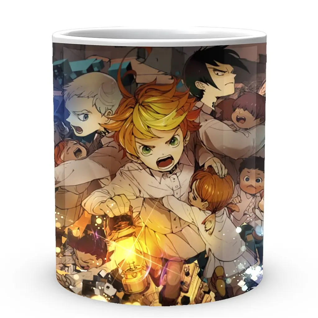 Кухоль GeekLand The Promised Neverland Обіцяний Неверленд Норман Емма Рей та діти NV 02.449 330 мл білий - фото 2