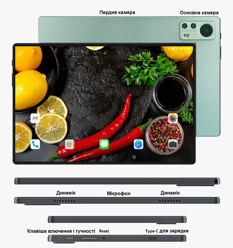 Планшет-ноутбук Adronix LTE Tab232 Green 2/32 DUAL SIM 10.1" IPS - фото 5