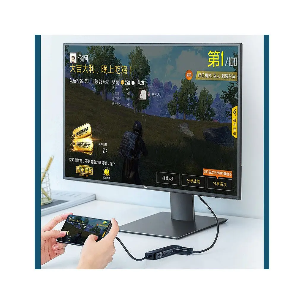 Перехідник USB2.0 Type-C to VGA V1.2/HDMI V2.0b/DP V1.2a CM260 black Ugreen (60568) - фото 6