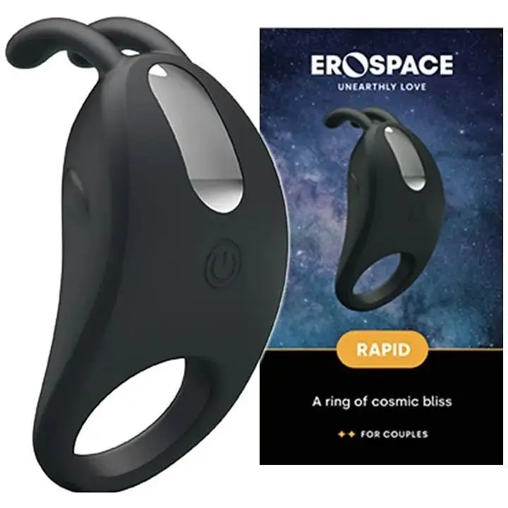 Эрекционное кольцо Erospace Rapid 7.5 см черный - фото 1