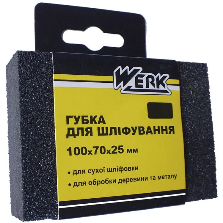 WERK К80 Губка для шліфування 100x70x25 мм