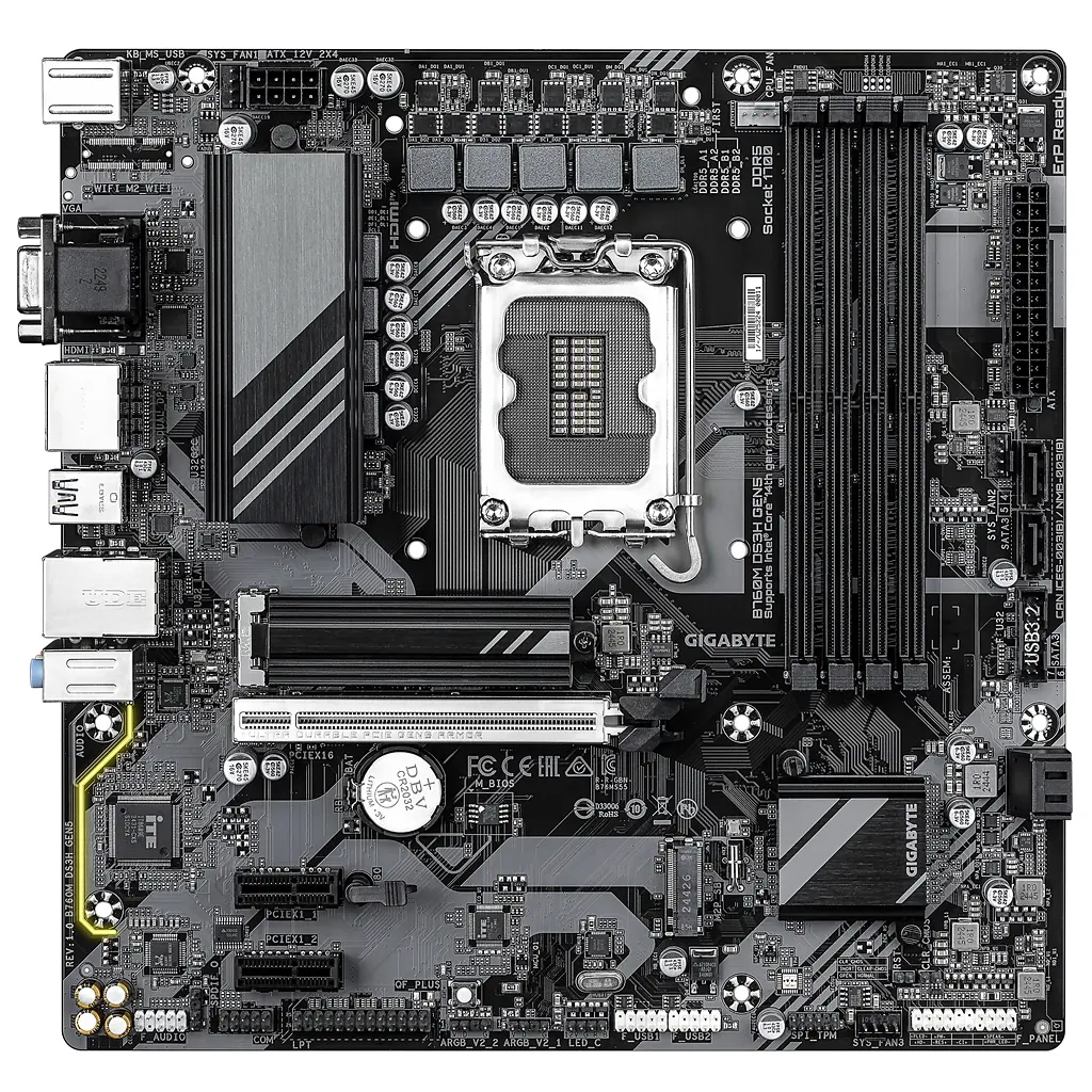 Материнська плата Gigabyte B760M DS3H Gen5 Socket 1700 - фото 4