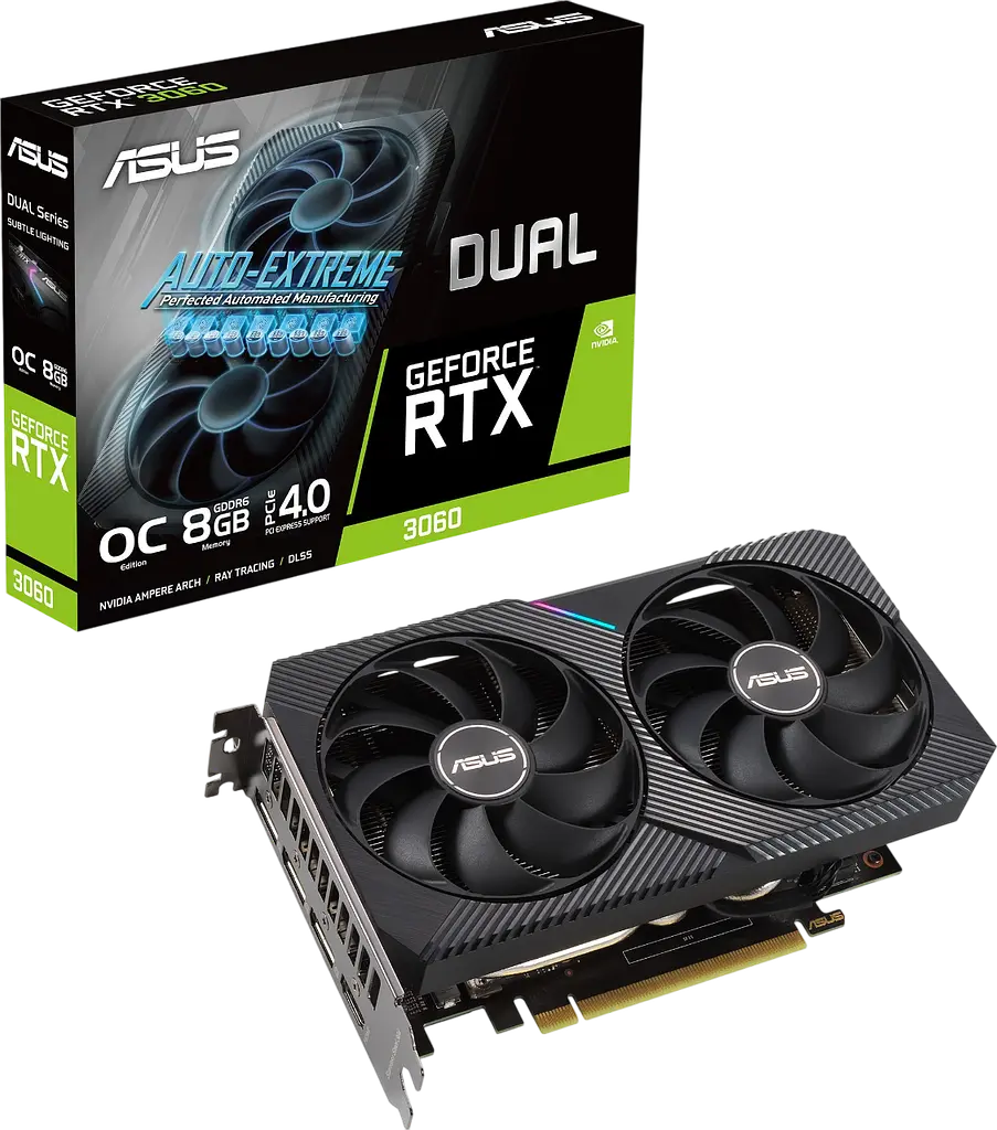 Відеокарта GeForce RTX 3060 8GB Asus Dual OC (DUAL-RTX3060-O8G) Б/В - фото 2